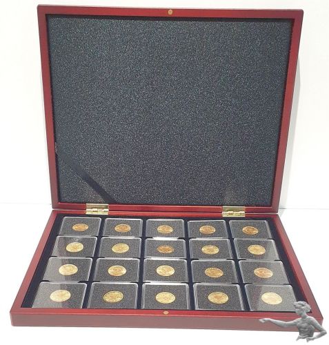 Münzenetui CARRÉE "de Luxe" für 20 Stück 20 Franken Goldvreneli